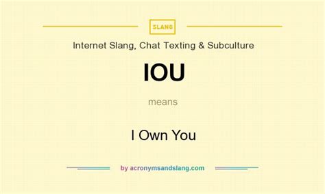 iou meaning in chat
